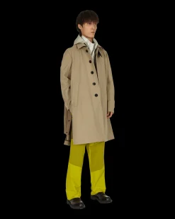 sacai Coats And Jackets^Melton Wool Coat Beige
