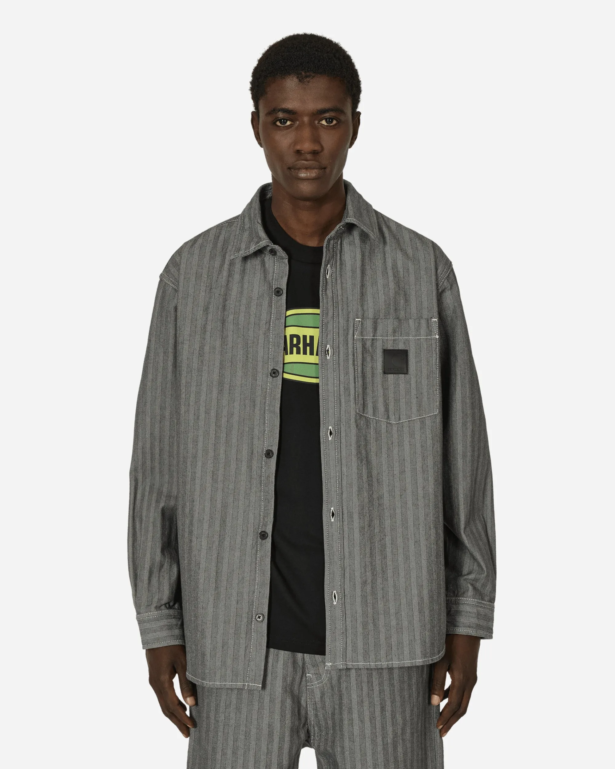Carhartt WIP Shirts^Menard Shirt Jac Grey (Rinsed)