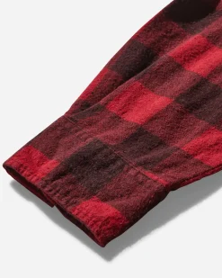Needles Shirts^Men's 7 Cuts Flannel Shirt Over Dye Red