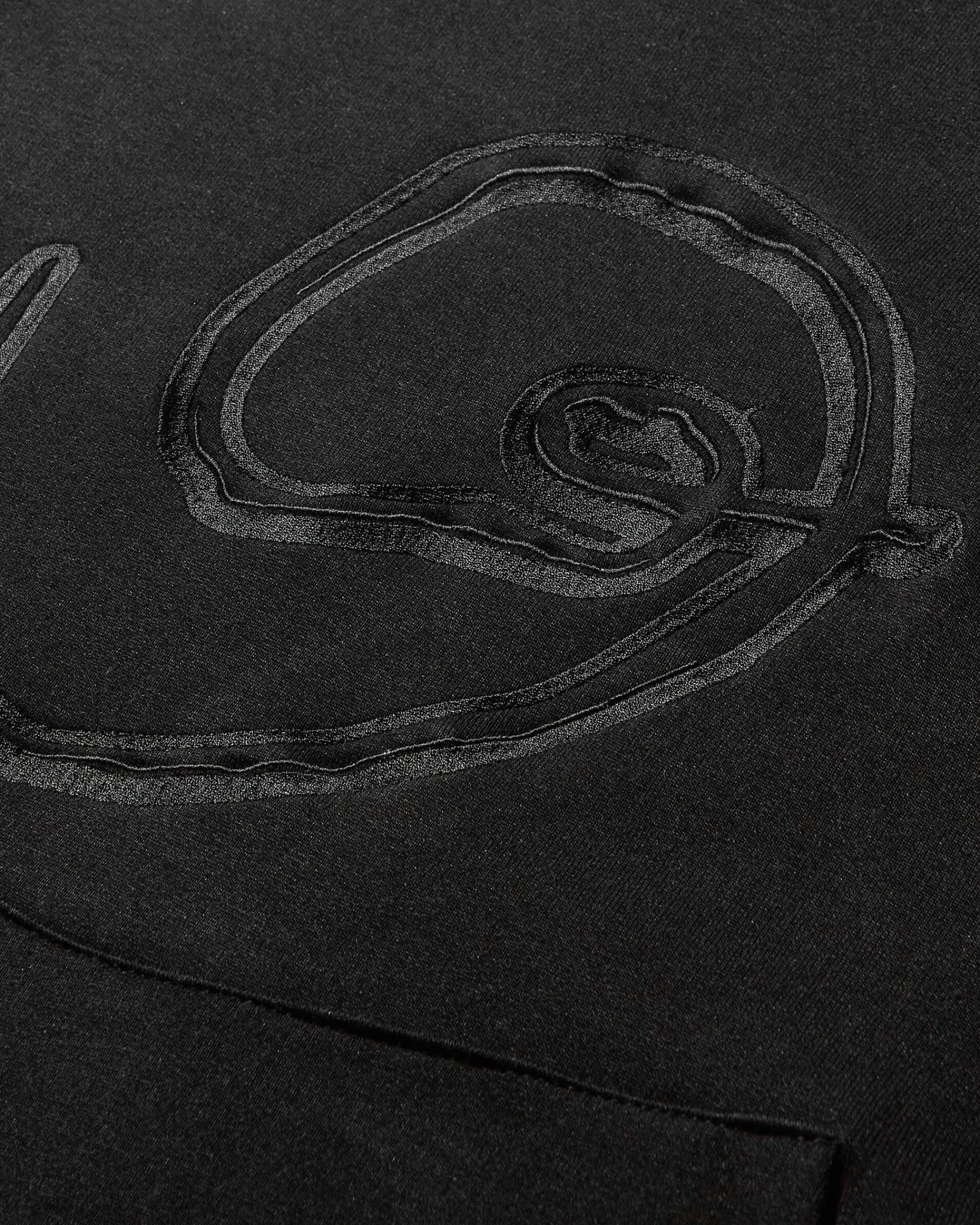 Lueder Sweatshirts|Sweatshirts^Men's Embroidered Spiral Hoodie Black