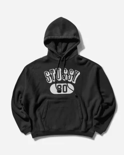 Stüssy Sweatshirts^Men's 80 Relaxed Hoodie Washed Black