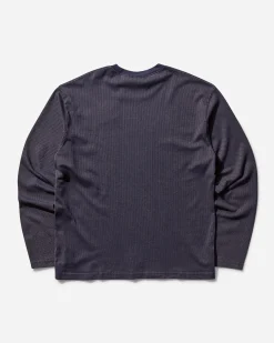 Stüssy T-Shirts|T-Shirts^Men's 2 Tone Cotton Mesh Longsleeve T-Shirt Navy