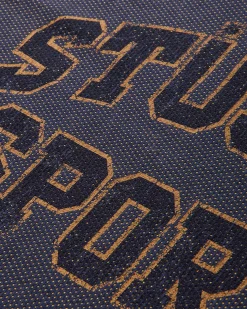 Stüssy T-Shirts|T-Shirts^Men's 2 Tone Cotton Mesh Longsleeve T-Shirt Navy