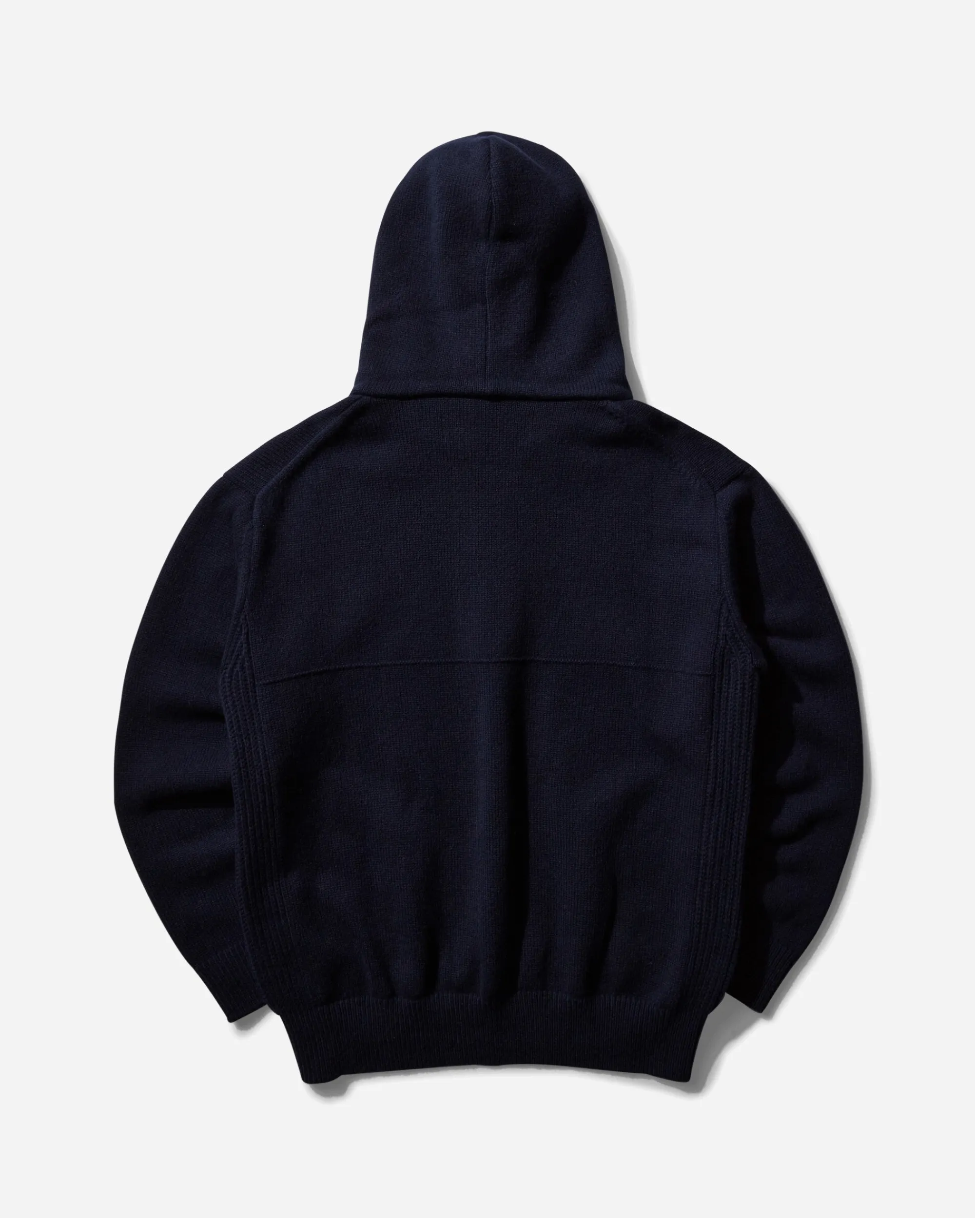 Comme Des Garçons Homme Sweatshirts^Men's 1/2 Zip Wool Hoodie Navy