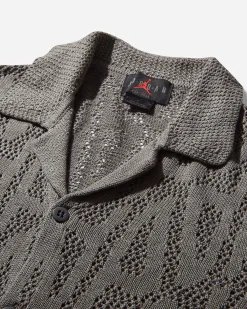 Nike Jordan Shirts^Men's A Ma Maniére Shooting Shortsleeve Shirt Flat Pewter