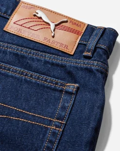 Puma Shorts^Men's A$AP Rocky Denim Shorts Dark Washed