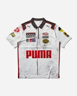 Puma T-Shirts^Men's A$AP Rocky Team Zip Polo Shirt White