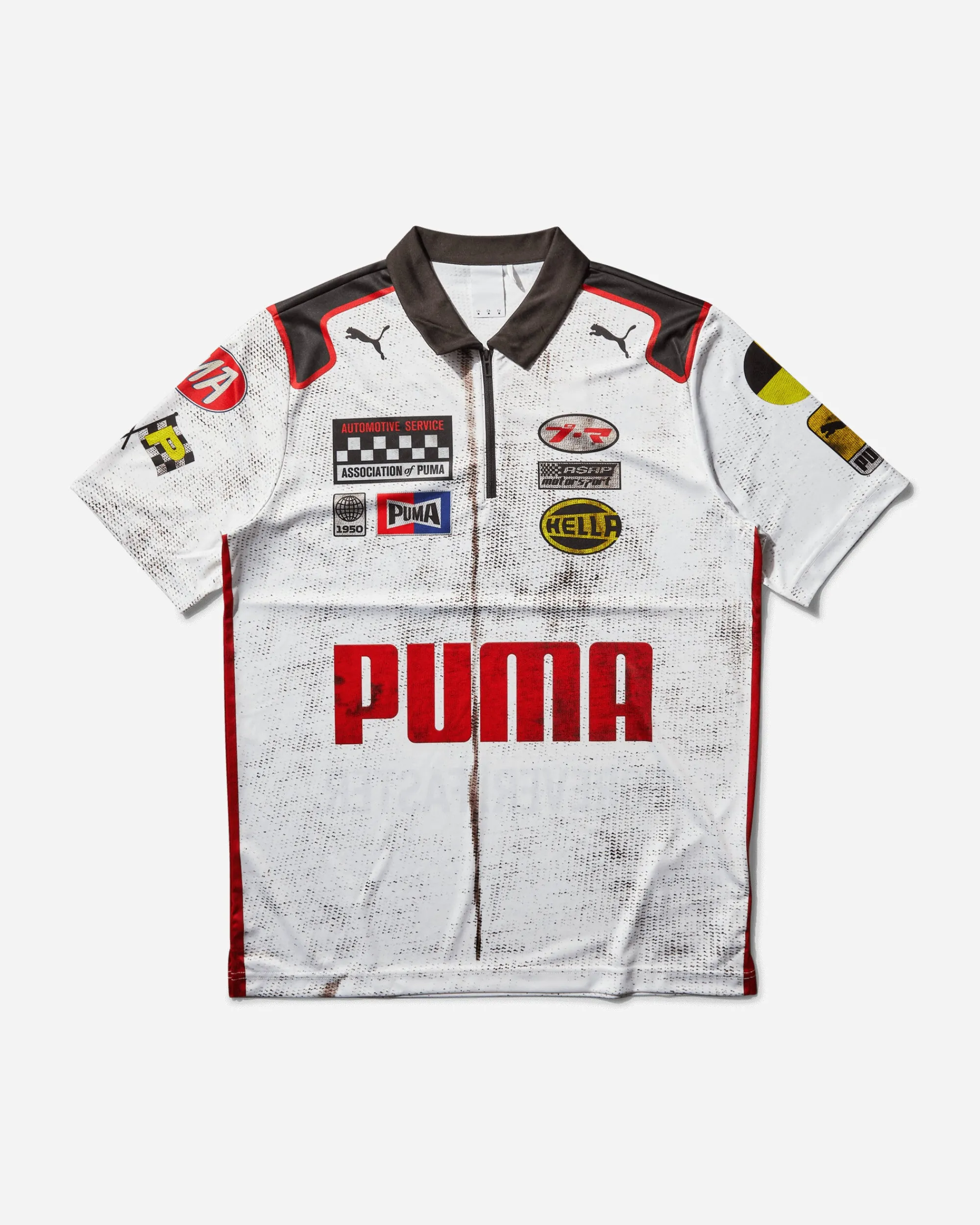 Puma T-Shirts^Men's A$AP Rocky Team Zip Polo Shirt White