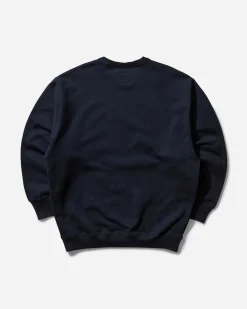 WTAPS Sweatshirts^Men's Academy Crewneck Sweatshirt Navy