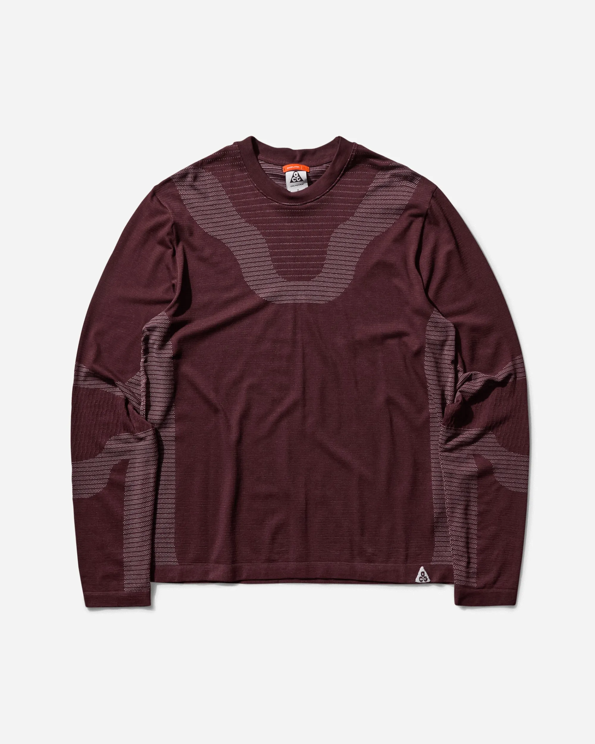 Nike T-Shirts^Men's ACG "Delta River" Dri-FIT ADV Longsleeve Base Layer Burgundy Crush