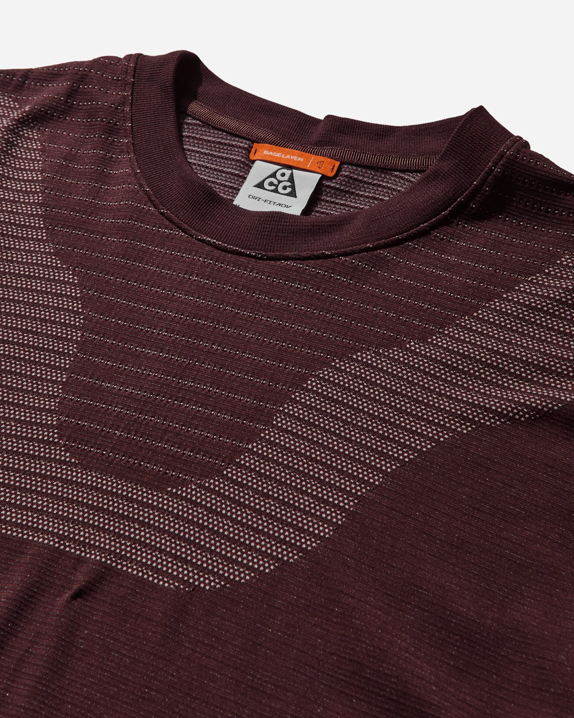 Nike T-Shirts^Men's ACG "Delta River" Dri-FIT ADV Longsleeve Base Layer Burgundy Crush