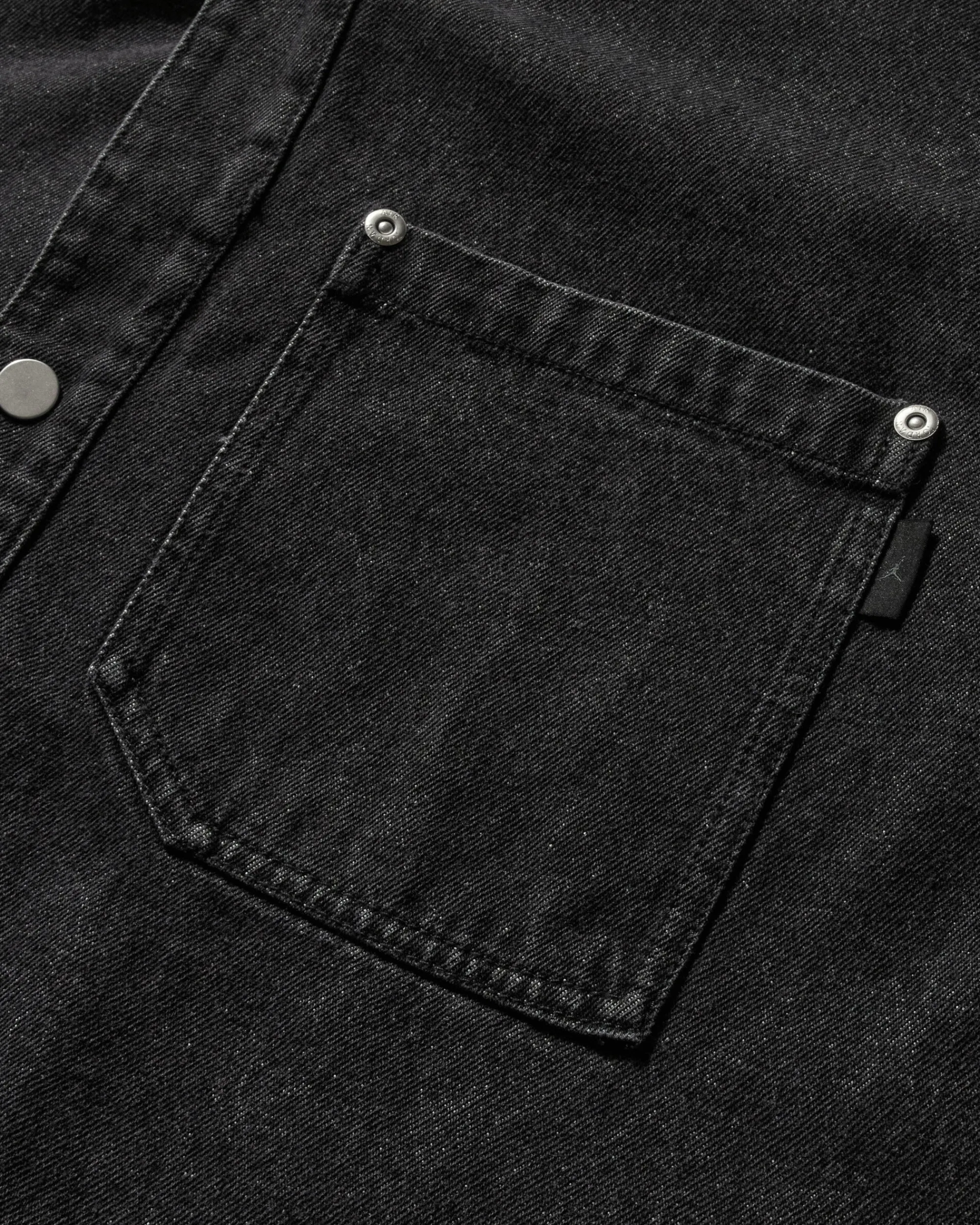 Nike Jordan Shirts^Men's Air Jordan Denim Shirt Black