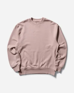Nike Jordan Sweatshirts^Men's Air Jordan Wordmark Fleece Crewneck Sweatshirt Pink Oxford