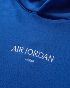 Nike Jordan Coats And Jackets^Men's Air Jordan Wordmark Fleece Pullover Hoodie Game Royal
