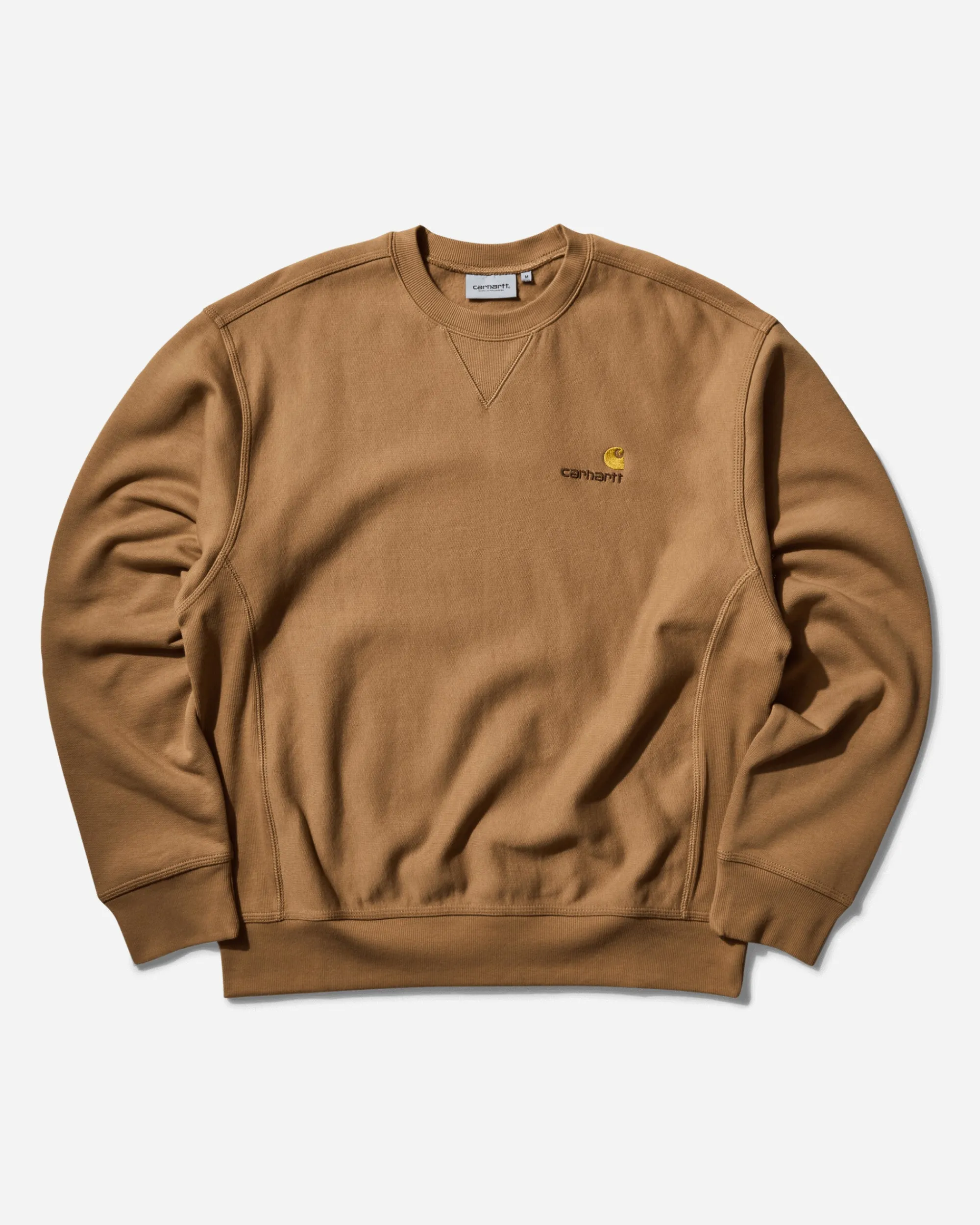 Carhartt WIP Sweatshirts^Men's American Script Crewneck Sweatshirt Peanut