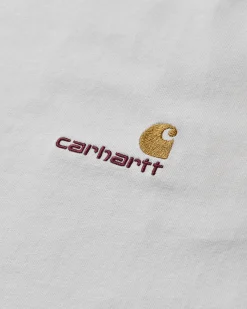 Carhartt WIP T-Shirts^Men's American Script T-Shirt White