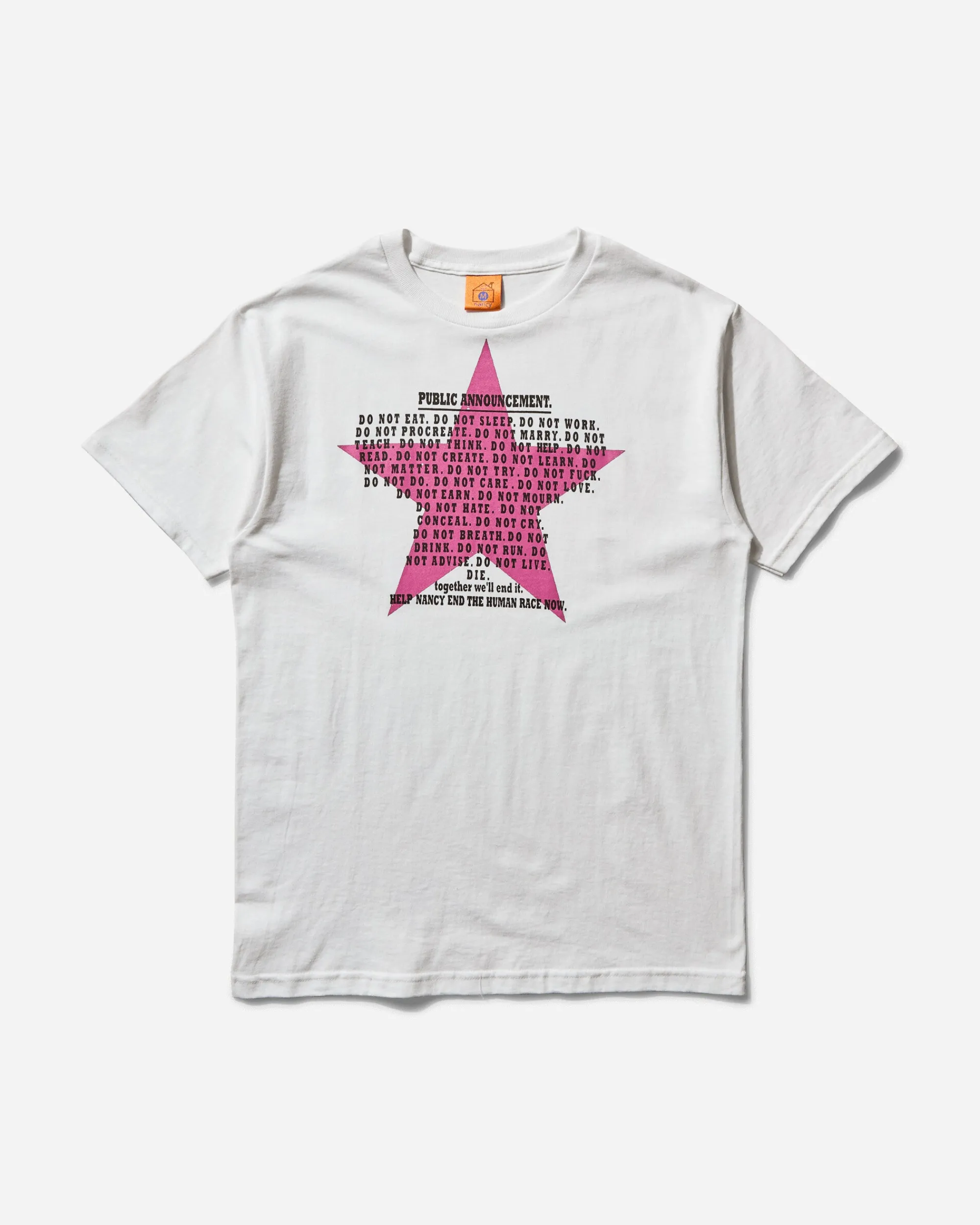 Nancy T-Shirts^Men's Anarchy T-Shirt White