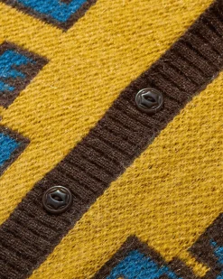Champion Knitwear^Men's Angelo Baque Cusco Cardigan Yellow
