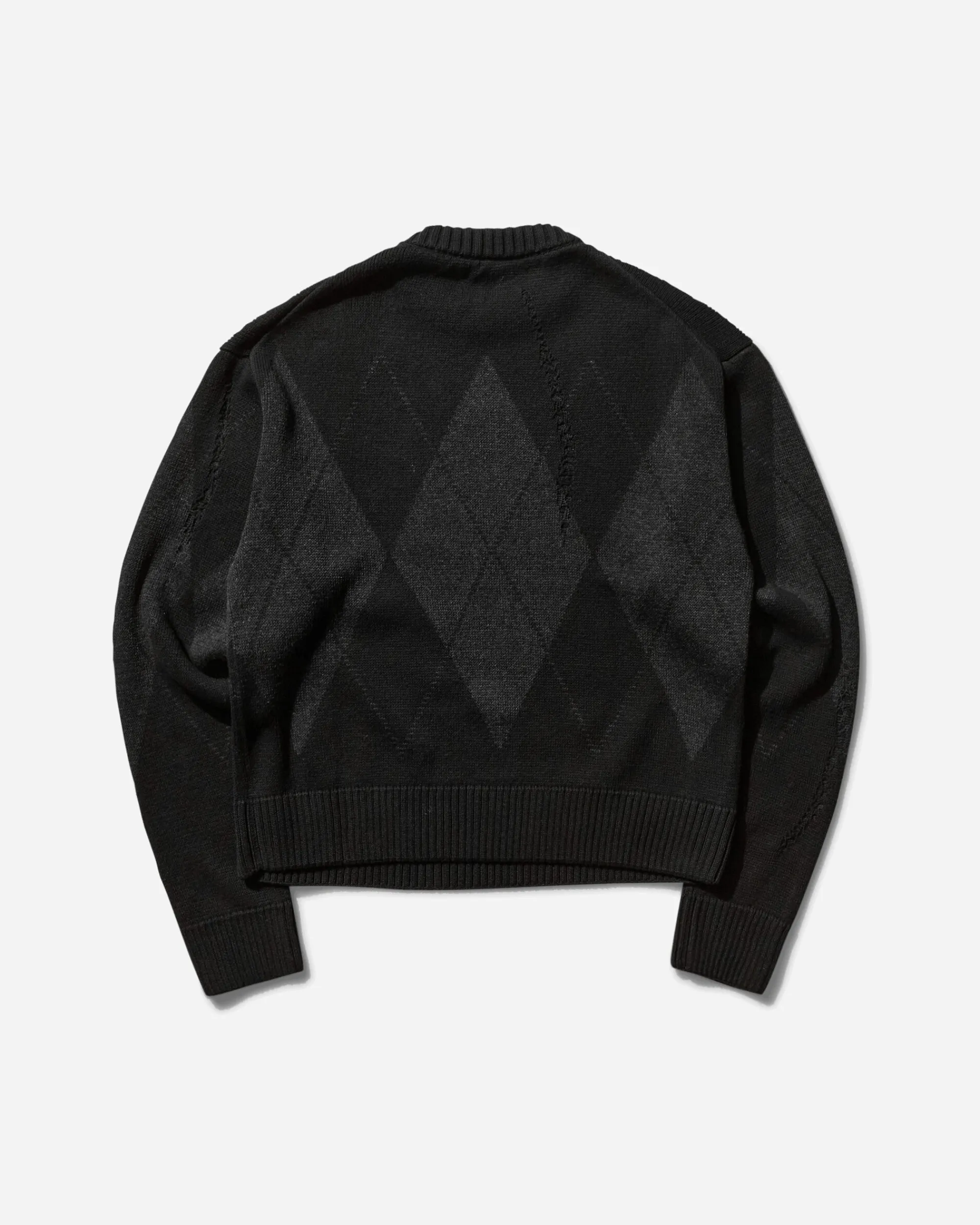 Umbro Knitwear^Men's Argyle Sweater Black