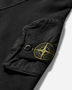 Stone Island Sweatshirts^Men's Arm Pocket Crewneck Sweatshirt Black