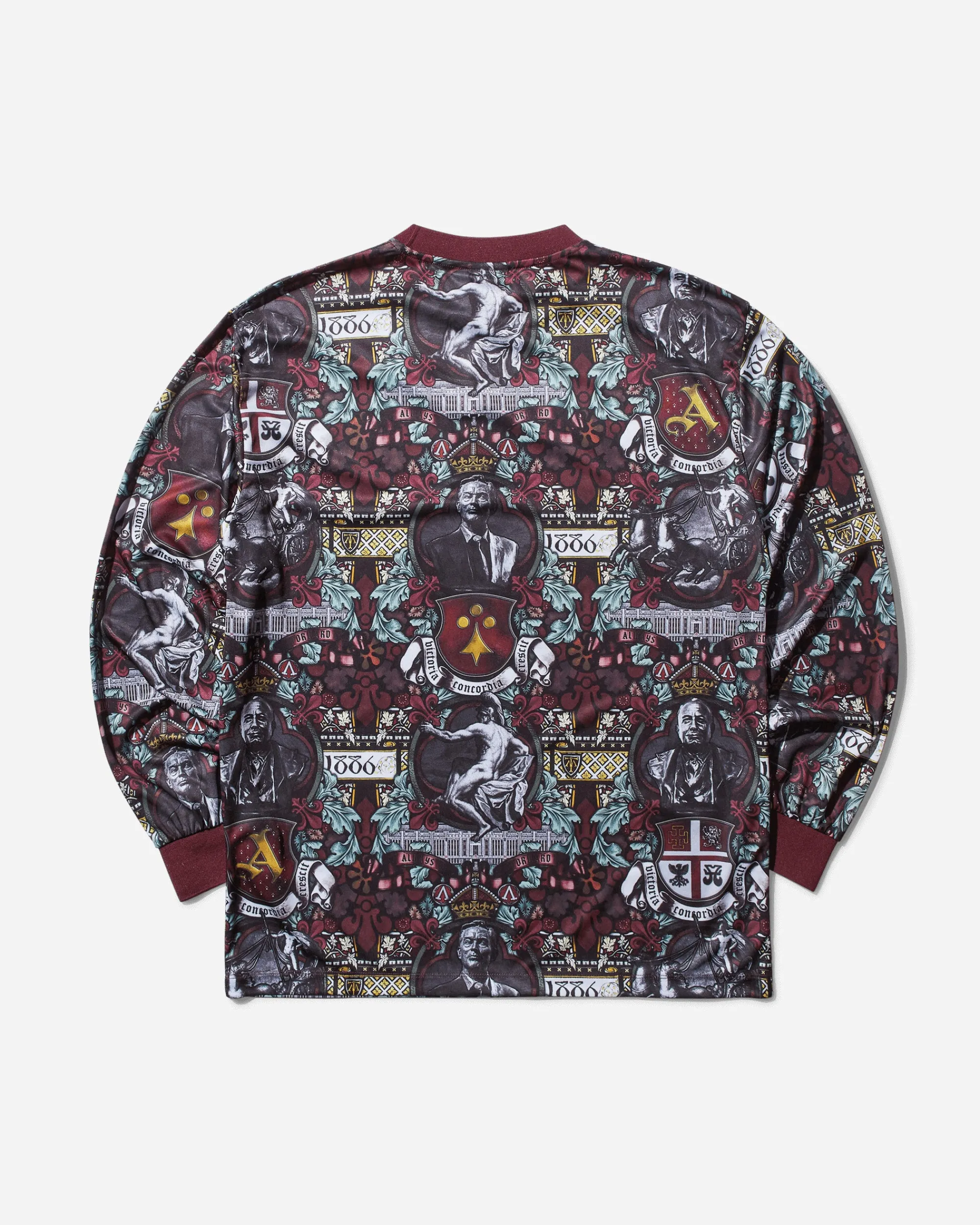 Aries T-Shirts|T-Shirts^Men's Arsenal Stained Glass Poly Longsleeve T-Shirt Multicolor