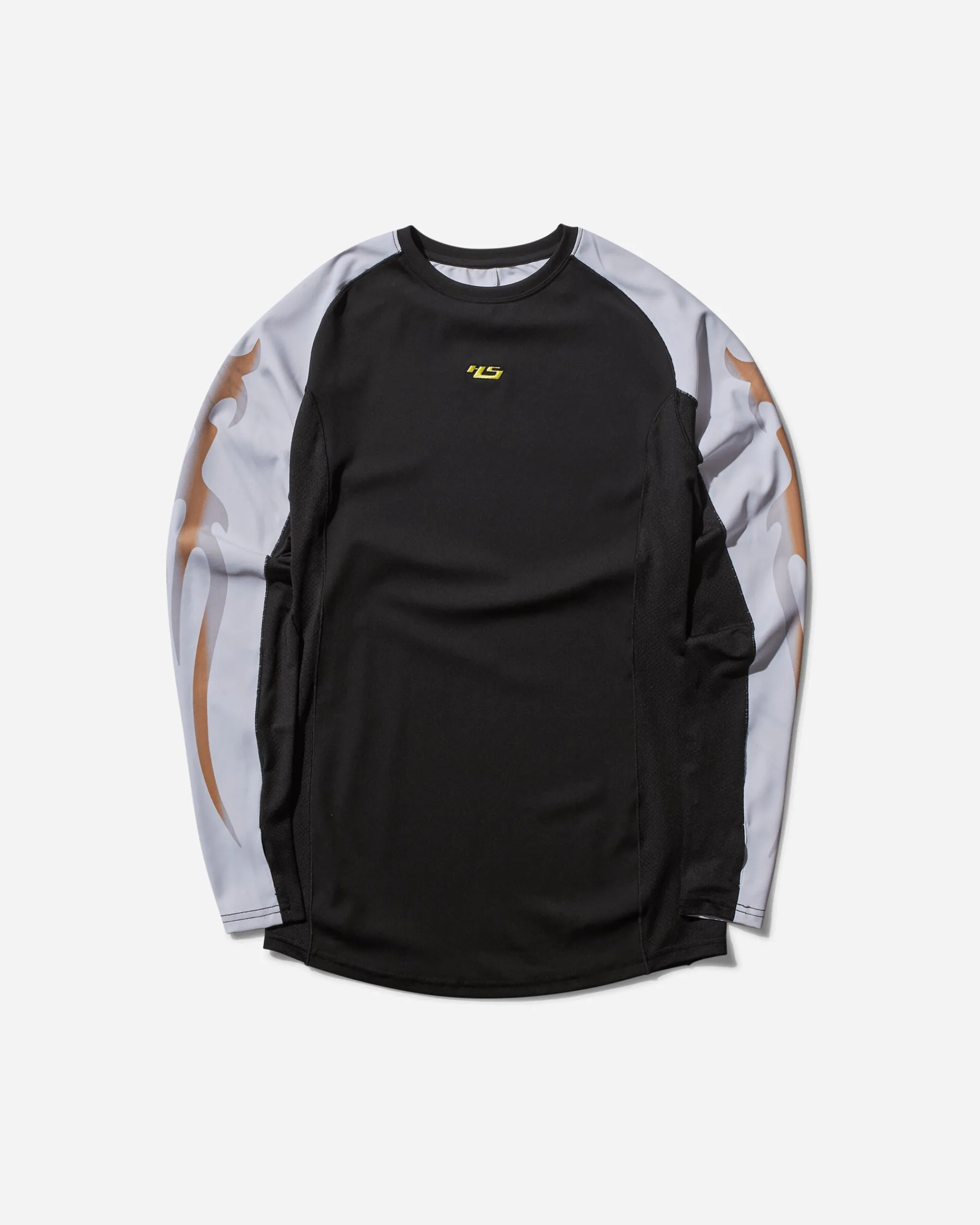 Haydenshapes T-Shirts^Men's Axolotl Longsleeve Rash Shirt Black / White