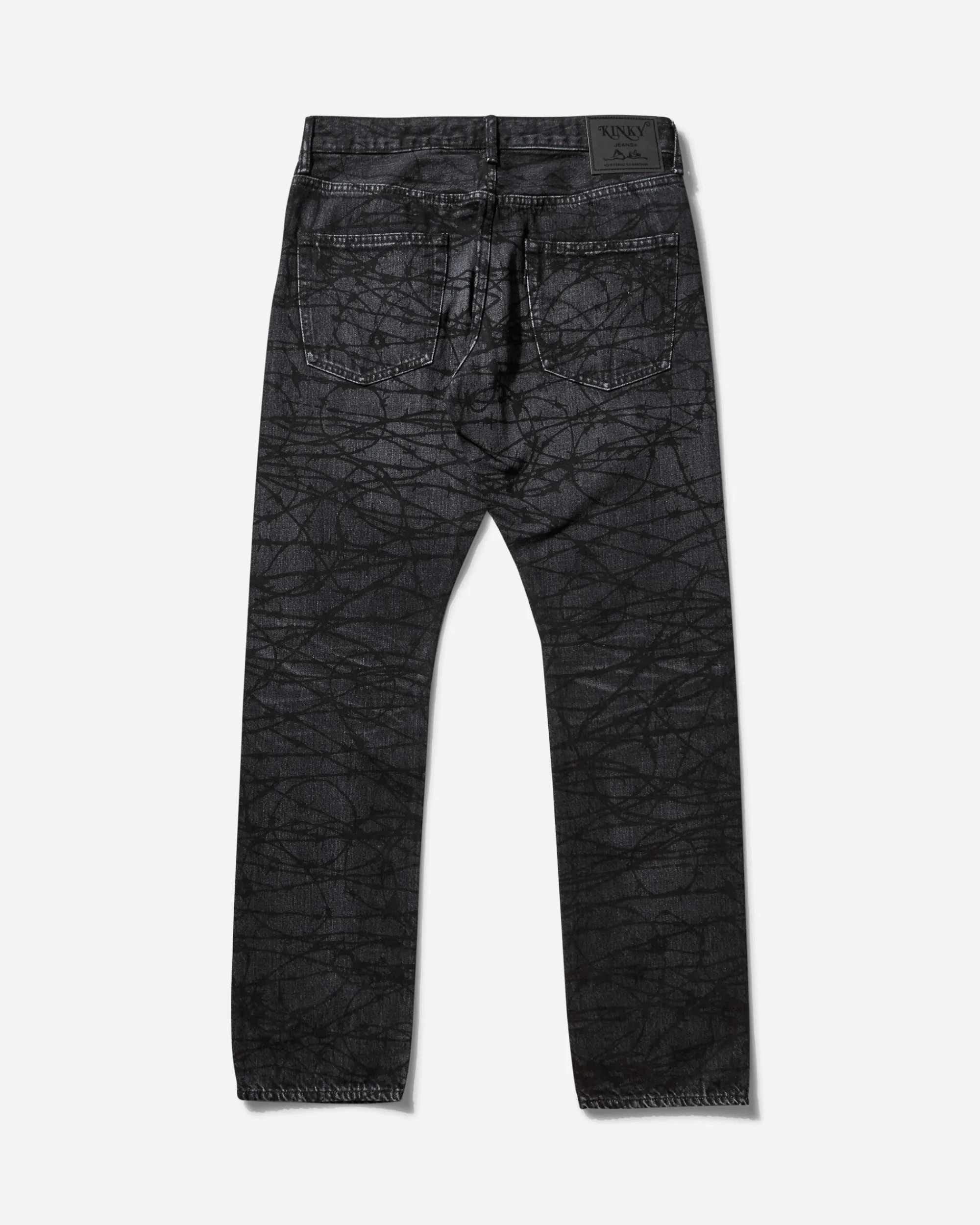 Hysteric Glamour Pants^Men's Barbed Wire Denim Pants Black