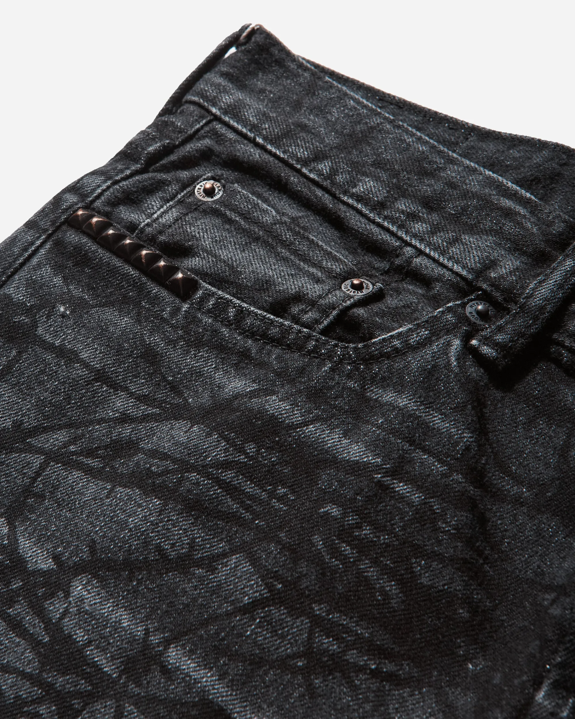 Hysteric Glamour Pants^Men's Barbed Wire Denim Pants Black