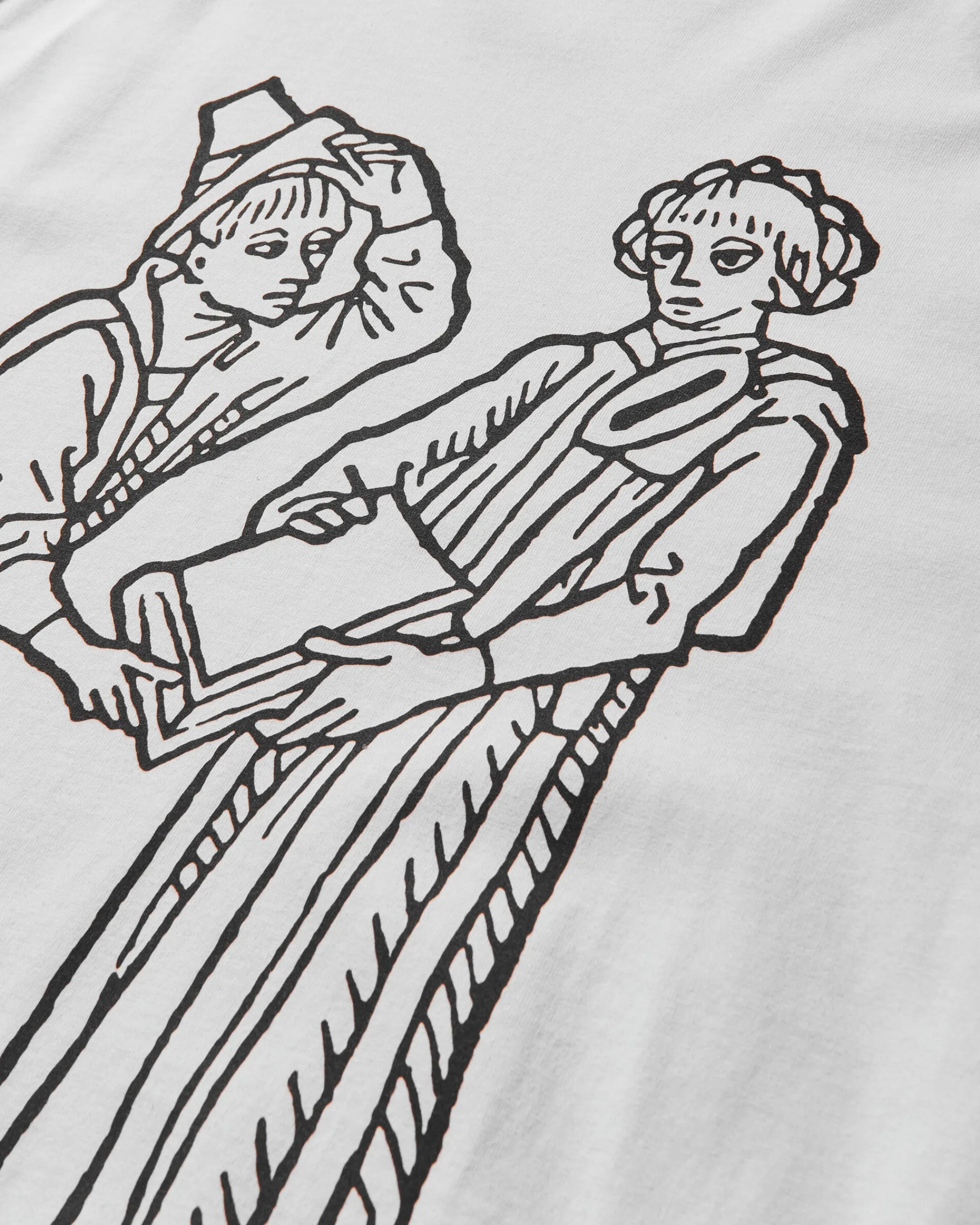 The Trilogy Tapes T-Shirts^Men's Bastarda Longsleeve T-Shirt White