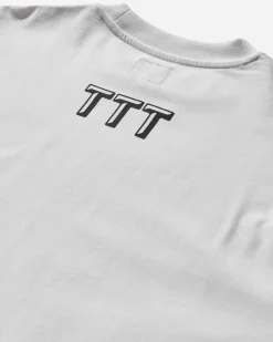 The Trilogy Tapes T-Shirts^Men's Bastarda Longsleeve T-Shirt White