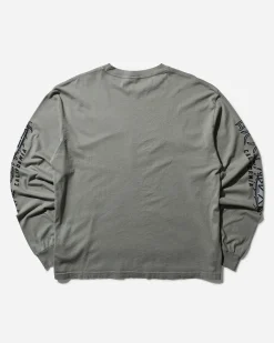 Brain Dead T-Shirts^Men's Bio Dog Longsleeve T-Shirt Seagrass