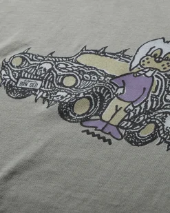 Brain Dead T-Shirts^Men's Bio Dog Longsleeve T-Shirt Seagrass