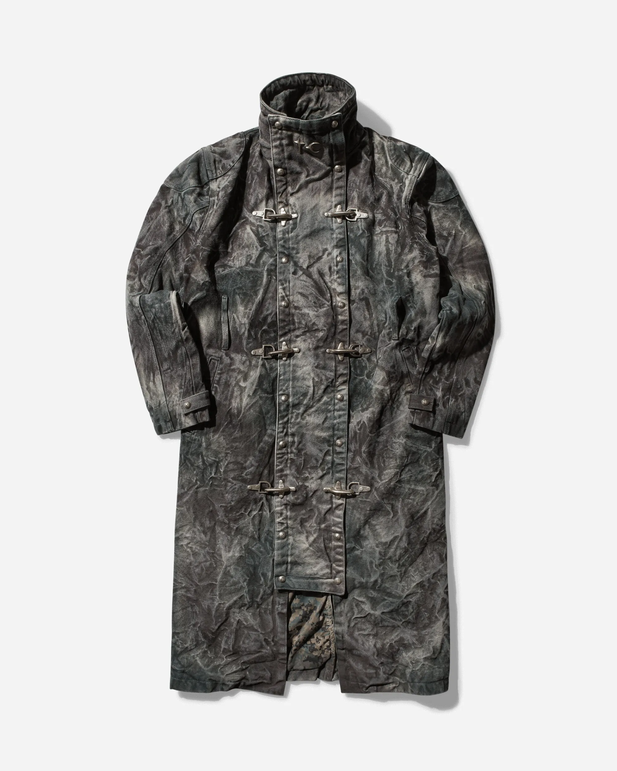 Thug Club Coats And Jackets^Men's Bio Soldier Denim Trench Coat Camo