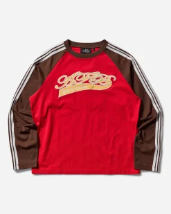 AFB T-Shirts^Men's Born To Be A Star Longsleeve T-Shirt Red