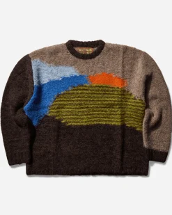 Brain Dead Knitwears|Knitwear^Men's Boxy Knit Sweater Brown