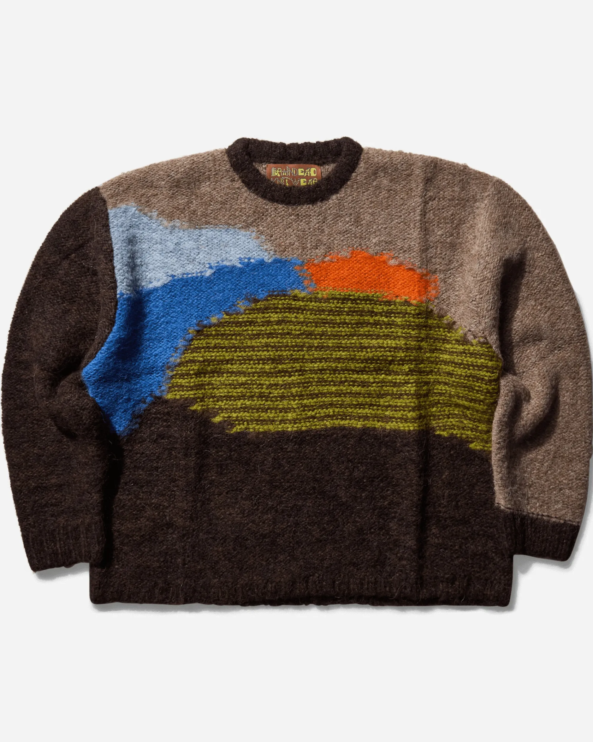 Brain Dead Knitwears|Knitwear^Men's Boxy Knit Sweater Brown