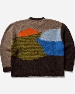 Brain Dead Knitwears|Knitwear^Men's Boxy Knit Sweater Brown