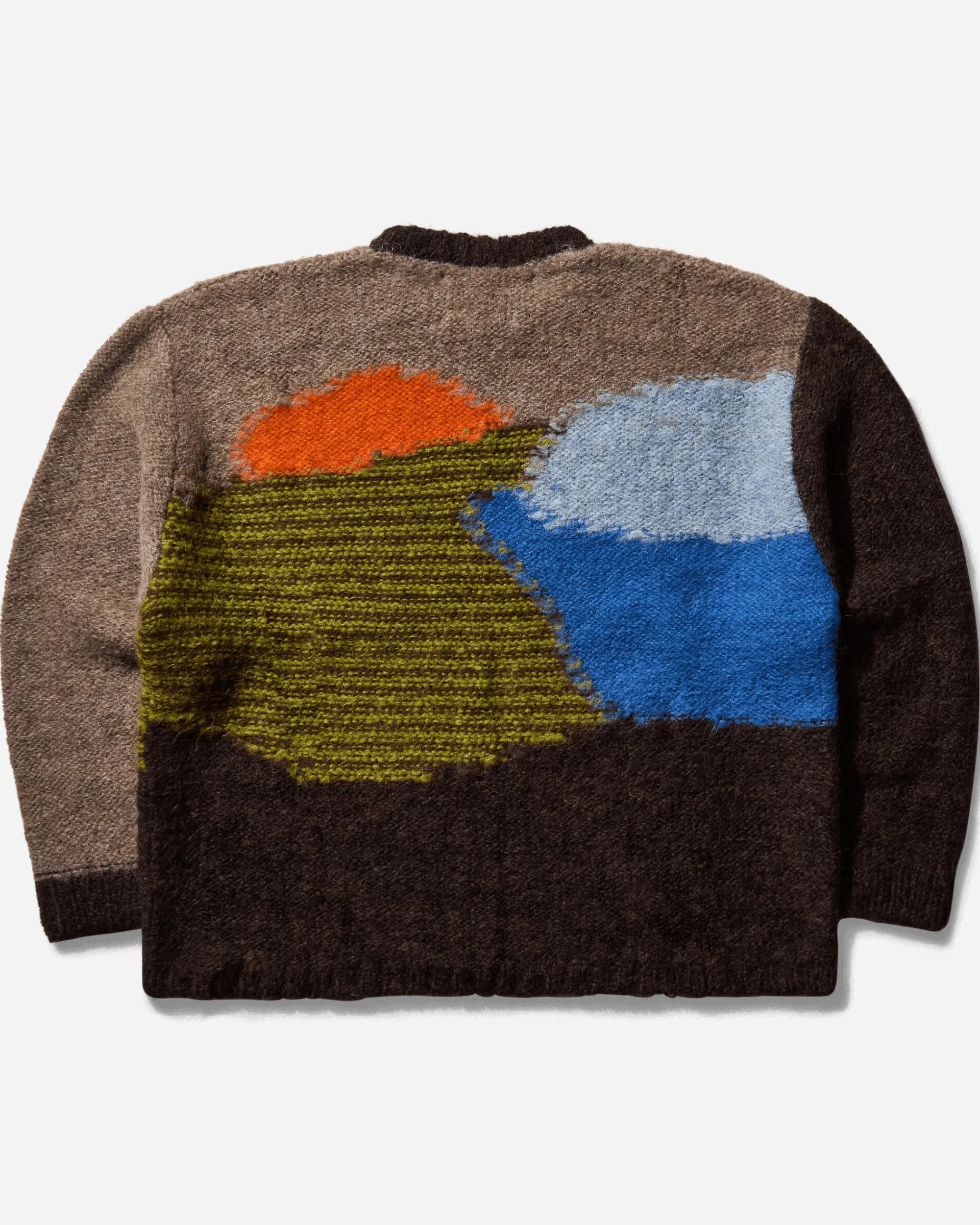 Brain Dead Knitwears|Knitwear^Men's Boxy Knit Sweater Brown