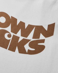 Carhartt WIP T-Shirts|T-Shirts^Men's Brown Ducks Longsleeve Baseball T-Shirt White / Black