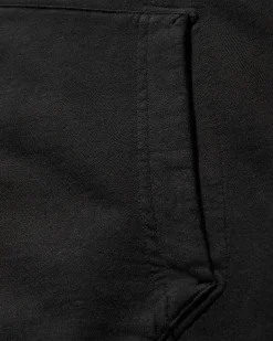 Stone Island Sweatshirts^Men's Brushed Organic Cotton Fleece Zip Up Hoodie Black