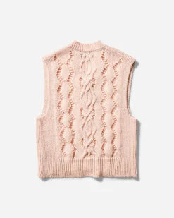 Our Legacy Knitwear^Men's Cable Michigan Tank Delicate Pink