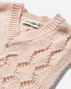 Our Legacy Knitwear^Men's Cable Michigan Tank Delicate Pink
