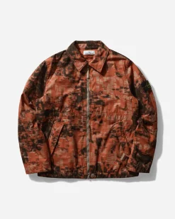 Stone Island Coats And Jackets^Men's Camouflage Cotton Canvas Jacket Orange