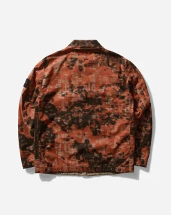 Stone Island Coats And Jackets^Men's Camouflage Cotton Canvas Jacket Orange