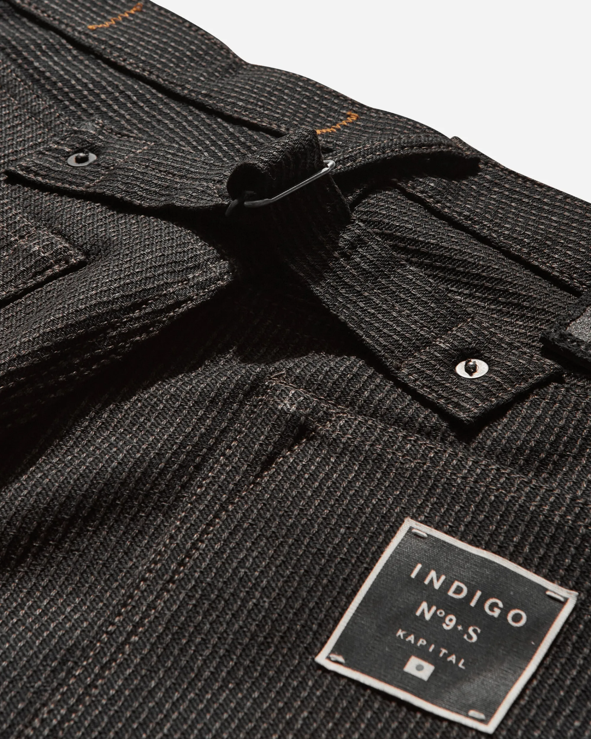 KAPITAL Pants^Men's Century Denim No.9 Monkey Cisco Pants Black