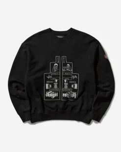 Cav Empt Sweatshirts^Men's Channel Encoding Crewneck Sweatshirt Black