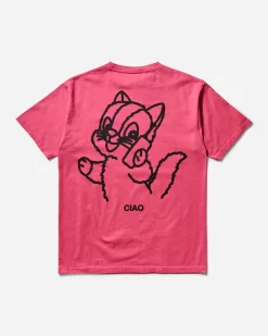 Public Possession T-Shirts^Men's Ciao Ciao T-Shirt Cherry Pink