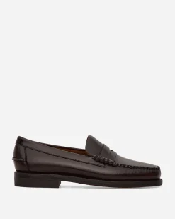 Sebago Classic Shoes^Men's Classic Dan Loafers Brown Burgundy