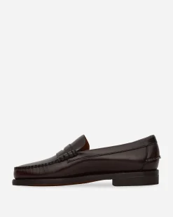 Sebago Classic Shoes^Men's Classic Dan Loafers Brown Burgundy
