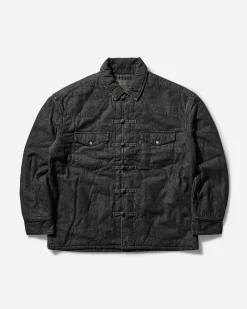 Levi's Shirts^Men's CLOT Padded Denim Western Shacket Black Faded